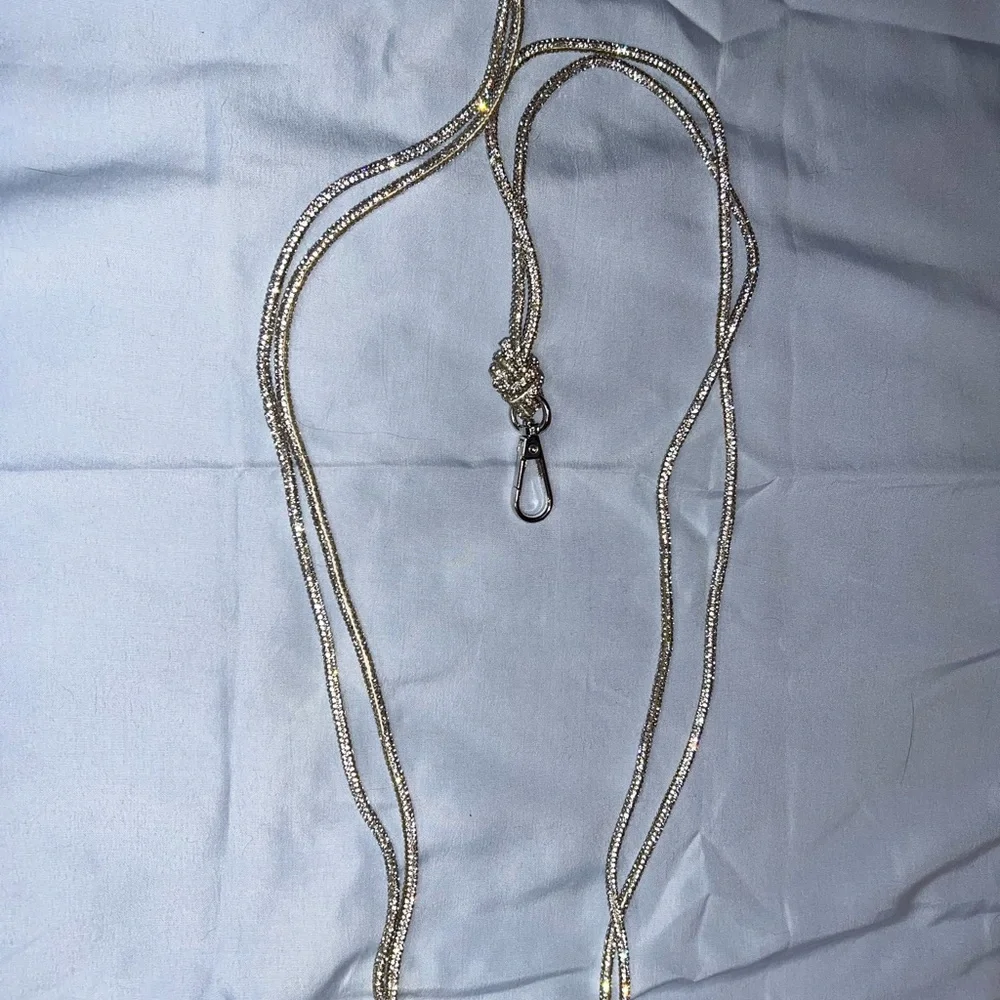 Silver Rhinestone Rope Purse Strap - Picture 1 of 2